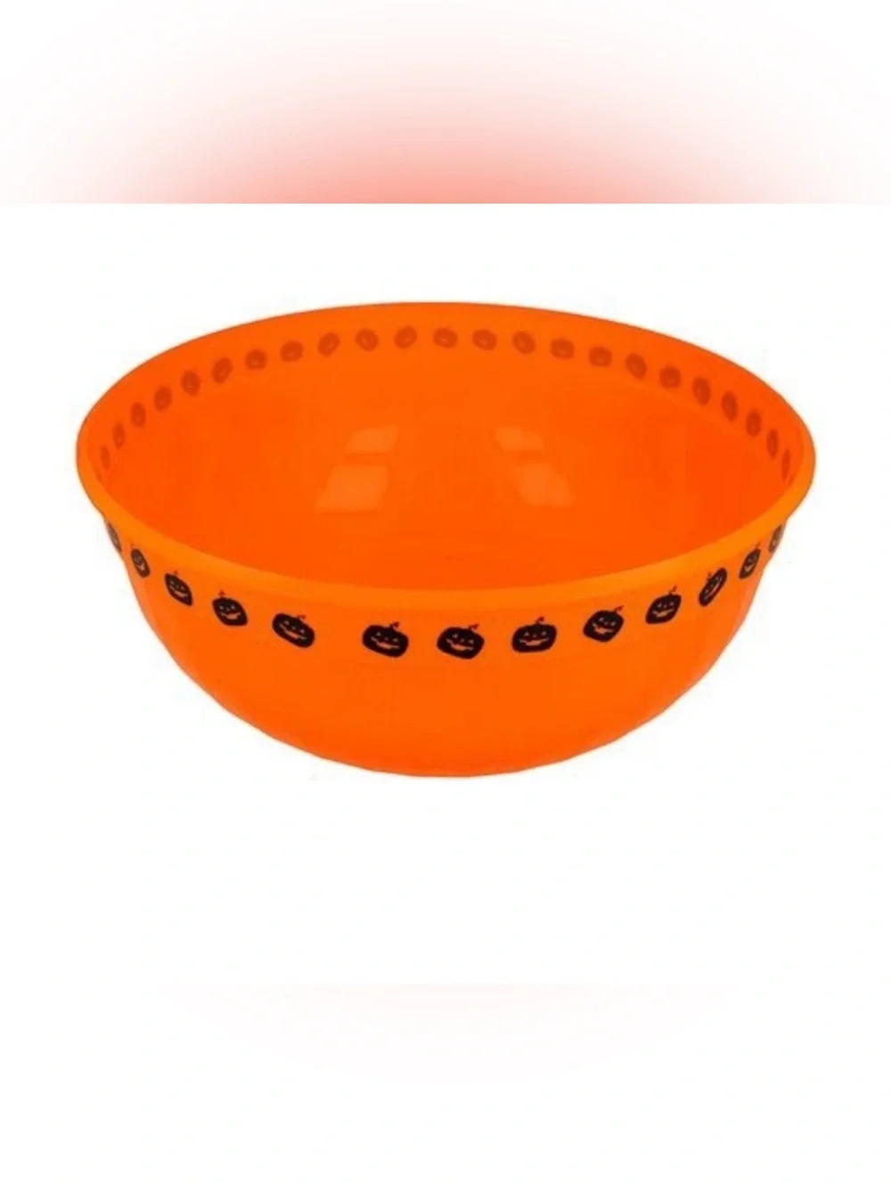 Halloween Candy Bowl Large Plastic Trick Treat Candy Bowl 11.5 Inches
